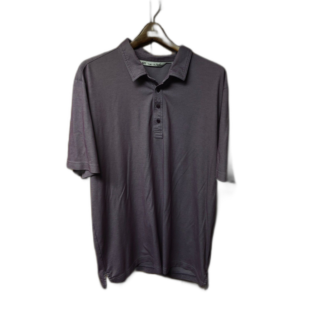 Travis Mathew golf polo metallic purple pima cotton size XXL